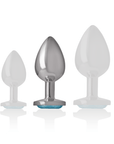 INTENSE - PLUG ANALE IN METALLO ALLUMINIO CUORE BLU TAGLIA M - INTENSE ANAL TOYS - Intimo per le occasioni speciali | The Game Lingerie