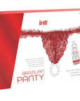 INTT RELEASES - BRASILIANA ROSSA CON PERLE E GEL LUBRIFICANTE 50 ML - INTT RELEASES - Intimo per le occasioni speciali | The Game Lingerie
