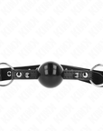 KINK - BALL GAG 4 CM CON RIVETTO PUNTA E CHIUSURA A SCATTO 65 x 2 CM - KINK COLLAR & GAG - Intimo per le occasioni speciali | The Game Lingerie