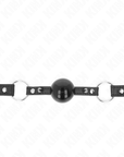 KINK - BALL GAG 4 CM CON RIVETTO PUNTA E CHIUSURA A SCATTO 65 x 2 CM - KINK COLLAR & GAG - Intimo per le occasioni speciali | The Game Lingerie