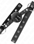 KINK - BALL GAG 4 CM CON RIVETTO PUNTA E CHIUSURA A SCATTO 65 x 2 CM - KINK COLLAR & GAG - Intimo per le occasioni speciali | The Game Lingerie