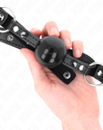 KINK - BALL GAG 4 CM CON RIVETTO PUNTA E CHIUSURA A SCATTO 65 x 2 CM - KINK COLLAR & GAG - Intimo per le occasioni speciali | The Game Lingerie