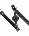 KINK - BALLA IN TPE 4 CM CON SERRATURA NERA 60 x 2 CM - KINK COLLAR & GAG - Intimo per le occasioni speciali | The Game Lingerie