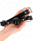 KINK - BALLA IN TPE 4 CM CON SERRATURA NERA 60 x 2 CM - KINK COLLAR & GAG - Intimo per le occasioni speciali | The Game Lingerie