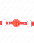 KINK - BALLA IN TPE 4 CM CON SERRATURA ROJO 60 x 2 CM - KINK COLLAR & GAG - Intimo per le occasioni speciali | The Game Lingerie