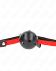 KINK - BAVAGLIO HOLLOW HARD BOCCA 4,5 CM CON CINTURA ELASTICA 56 x 1,5 CM - KINK COLLAR & GAG - Intimo per le occasioni speciali | The Game Lingerie