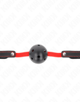 KINK - BAVAGLIO HOLLOW HARD BOCCA 4,5 CM CON CINTURA ELASTICA 56 x 1,5 CM - KINK COLLAR & GAG - Intimo per le occasioni speciali | The Game Lingerie