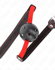 KINK - BAVAGLIO HOLLOW HARD BOCCA 4,5 CM CON CINTURA ELASTICA 56 x 1,5 CM - KINK COLLAR & GAG - Intimo per le occasioni speciali | The Game Lingerie