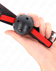 KINK - BAVAGLIO HOLLOW HARD BOCCA 4,5 CM CON CINTURA ELASTICA 56 x 1,5 CM - KINK COLLAR & GAG - Intimo per le occasioni speciali | The Game Lingerie