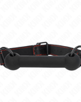 KINK - BONE GAG CON CINTURINO IN SIMILPELLE NERO REGOLABILE 41 - 57 CM - KINK COLLAR & GAG - Intimo per le occasioni speciali | The Game Lingerie