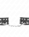 KINK - CINTURINI CON DOPPIA LINEA DI BORCHIE REGOLABILI NERO - KINK WRIST RESTRAINT - Intimo per le occasioni speciali | The Game Lingerie