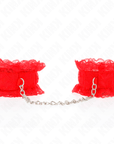 KINK - CINTURINO DA POLSO ELASTICO IN PIZZO ROSSO - KINK WRIST RESTRAINT - Intimo per le occasioni speciali | The Game Lingerie