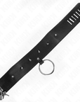 KINK - COLLANA 65 CM CON GUINZAGLIO CON BORCHIE ARGENTO MODELLO 2 REGOLABILE 36 - 43 CM X 5 CM - KINK COLLAR & GAG - Intimo per le occasioni speciali | The Game Lingerie