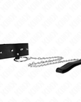 KINK - COLLANA 65 CM CON GUINZAGLIO CON BORCHIE ARGENTO MODELLO 2 REGOLABILE 36 - 43 CM X 5 CM - KINK COLLAR & GAG - Intimo per le occasioni speciali | The Game Lingerie