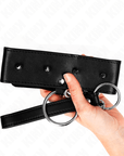 KINK - COLLANA 65 CM CON GUINZAGLIO CON BORCHIE ARGENTO MODELLO 2 REGOLABILE 36 - 43 CM X 5 CM - KINK COLLAR & GAG - Intimo per le occasioni speciali | The Game Lingerie