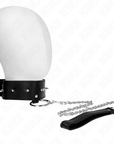 KINK - COLLANA 65 CM CON GUINZAGLIO CON BORCHIE ARGENTO MODELLO 2 REGOLABILE 36 - 43 CM X 5 CM - KINK COLLAR & GAG - Intimo per le occasioni speciali | The Game Lingerie