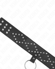KINK - COLLANA 65 CM CON GUINZAGLIO CON BORCHIE ARGENTO MODELLO 3 REGOLABILE 36 - 43 CM X 5 CM - KINK COLLAR & GAG - Intimo per le occasioni speciali | The Game Lingerie