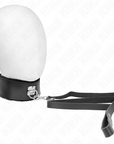KINK - COLLANA CON CINTURA 116 CM CON CINTURINO IN PELLE NERA REGOLABILE 40 - 48 CM X 6 CM - KINK COLLAR & GAG - Intimo per le occasioni speciali | The Game Lingerie