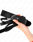 KINK - COLLANA CON CINTURA 116 CM NERO CINTURINO REGOLABILE 32 - 50 CM X 8 CM - KINK COLLAR & GAG - Intimo per le occasioni speciali | The Game Lingerie
