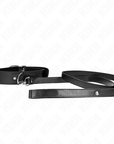 KINK - COLLANA CON CINTURA 116 CM NERO CINTURINO REGOLABILE 32 - 50 CM X 8 CM - KINK COLLAR & GAG - Intimo per le occasioni speciali | The Game Lingerie