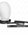 KINK - COLLANA CON CINTURA 116 CM NERO CINTURINO REGOLABILE 32 - 50 CM X 8 CM - KINK COLLAR & GAG - Intimo per le occasioni speciali | The Game Lingerie
