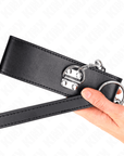 KINK - COLLANA CON CINTURA 65 CM CON CINTURINO LARGO NERO REGOLABILE 33,5 - 41 CM X 5 CM - KINK COLLAR & GAG - Intimo per le occasioni speciali | The Game Lingerie