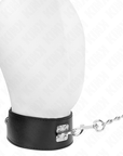 KINK - COLLANA CON CINTURA 65 CM CON CINTURINO LARGO NERO REGOLABILE 33,5 - 41 CM X 5 CM - KINK COLLAR & GAG - Intimo per le occasioni speciali | The Game Lingerie