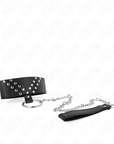 KINK - COLLANA CON CINTURA 65 CM CON RIVETTO A V REGOLABILE 36 - 43 CM X 5 CM - KINK COLLAR & GAG - Intimo per le occasioni speciali | The Game Lingerie