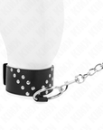 KINK - COLLANA CON CINTURA 65 CM CON RIVETTO A V REGOLABILE 36 - 43 CM X 5 CM - KINK COLLAR & GAG - Intimo per le occasioni speciali | The Game Lingerie