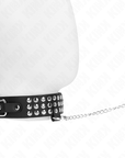 KINK - COLLANA CON CINTURINO 65 CM CON LUCIDI REGOLABILE 37 - 42 CM X 5,3 CM - KINK COLLAR & GAG - Intimo per le occasioni speciali | The Game Lingerie