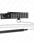 KINK - COLLANA CON CINTURINO 65 CM CON LUCIDI REGOLABILE 37 - 42 CM X 5,3 CM - KINK COLLAR & GAG - Intimo per le occasioni speciali | The Game Lingerie