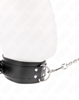 KINK - COLLANA CON CINTURINO 65 CM FIBBIE ARGENTO REGOLABILE 33 - 46 CM X 5,5 CM - KINK COLLAR & GAG - Intimo per le occasioni speciali | The Game Lingerie