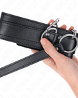 KINK - COLLANA CON CINTURINO 65 CM FIBBIE ARGENTO REGOLABILE 33 - 46 CM X 5,5 CM - KINK COLLAR & GAG - Intimo per le occasioni speciali | The Game Lingerie