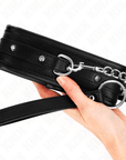 KINK - COLLANA CON CINTURINO CON FIBBIA LUCIDA 65 CM 48.5 CM X 5.3 CM - KINK COLLAR & GAG - Intimo per le occasioni speciali | The Game Lingerie