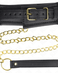 KINK - COLLANA CON CINTURINO IN SIMILPELLE SPUGNA MODELLO 1 REGOLABILE 37 - 54 CM X 3 CM - KINK COLLAR & GAG - Intimo per le occasioni speciali | The Game Lingerie