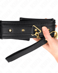 KINK - COLLANA CON CINTURINO IN SIMILPELLE SPUGNA MODELLO 1 REGOLABILE 37 - 54 CM X 3 CM - KINK COLLAR & GAG - Intimo per le occasioni speciali | The Game Lingerie
