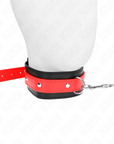 KINK - COLLANA CON CINTURINO ROSSO 65 CM REGOLABILE 36 - 43 CM X 5 CM - KINK COLLAR & GAG - Intimo per le occasioni speciali | The Game Lingerie
