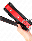 KINK - COLLANA CON CINTURINO ROSSO 65 CM REGOLABILE 36 - 43 CM X 5 CM - KINK COLLAR & GAG - Intimo per le occasioni speciali | The Game Lingerie