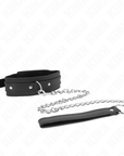 KINK - COLLANA CON GUINZAGLIO 65 CM 1 ANELLO REGOLABILE 38 - 49 CM X 5 CM - KINK COLLAR & GAG - Intimo per le occasioni speciali | The Game Lingerie