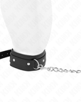 KINK - COLLANA CON GUINZAGLIO 65 CM 1 ANELLO REGOLABILE 38 - 49 CM X 5 CM - KINK COLLAR & GAG - Intimo per le occasioni speciali | The Game Lingerie