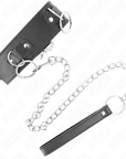 KINK - COLLANA CON GUINZAGLIO 65 CM 3 MODELLO ANELLI 2 REGOLABILE 36 - 43 CM X 5 CM - KINK COLLAR & GAG - Intimo per le occasioni speciali | The Game Lingerie