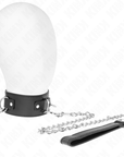 KINK - COLLANA CON GUINZAGLIO 65 CM 3 MODELLO ANELLI 2 REGOLABILE 36 - 43 CM X 5 CM - KINK COLLAR & GAG - Intimo per le occasioni speciali | The Game Lingerie