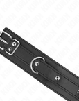 KINK - COLLANA CON GUINZAGLIO 65 CM MODELLO 3 ANELLI 1 REGOLABILE 38 - 49 CM X 5 CM - KINK COLLAR & GAG - Intimo per le occasioni speciali | The Game Lingerie