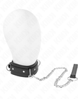 KINK - COLLANA CON GUINZAGLIO 65 CM MODELLO 3 ANELLI 1 REGOLABILE 38 - 49 CM X 5 CM - KINK COLLAR & GAG - Intimo per le occasioni speciali | The Game Lingerie