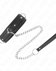 KINK - COLLANA CON GUINZAGLIO 65 CM MODELLO 3 ANELLI 1 REGOLABILE 38 - 49 CM X 5 CM - KINK COLLAR & GAG - Intimo per le occasioni speciali | The Game Lingerie