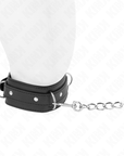 KINK - COLLANA CON GUINZAGLIO 65 CM MODELLO 3 ANELLI 1 REGOLABILE 38 - 49 CM X 5 CM - KINK COLLAR & GAG - Intimo per le occasioni speciali | The Game Lingerie