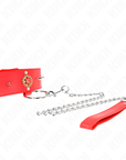 KINK - COLLANA DI DIAMANTI ROSSI CON CINTURA 65 CM REGOLABILE 35 - 51 CM X 7 CM - KINK COLLAR & GAG - Intimo per le occasioni speciali | The Game Lingerie