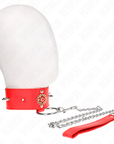 KINK - COLLANA DI DIAMANTI ROSSI CON CINTURA 65 CM REGOLABILE 35 - 51 CM X 7 CM - KINK COLLAR & GAG - Intimo per le occasioni speciali | The Game Lingerie