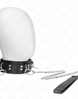 KINK - COLLANA SCHIAVITÙ 3 ANELLI CON CINTURINO 80 CM 53 X 5 CM - KINK COLLAR & GAG - Intimo per le occasioni speciali | The Game Lingerie