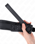 KINK - COLLARE BONDAGE IN NEOPRENE MODELLO 1 CON CINTURA 78 CM REGOLABILE 37,5 X 49,5 CM - KINK COLLAR & GAG - Intimo per le occasioni speciali | The Game Lingerie